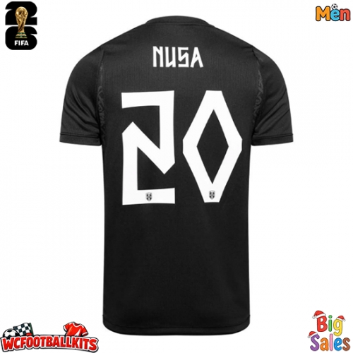 Norway Antonio Nusa #20 Replica Away Stadium Shirt World Cup 2026 Short Sleeve